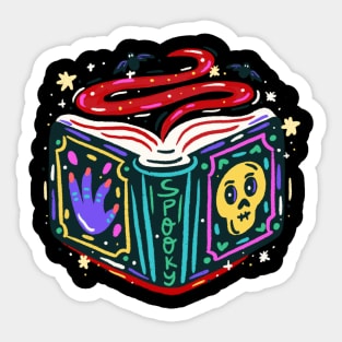 Open Spell Book Illustration Sticker